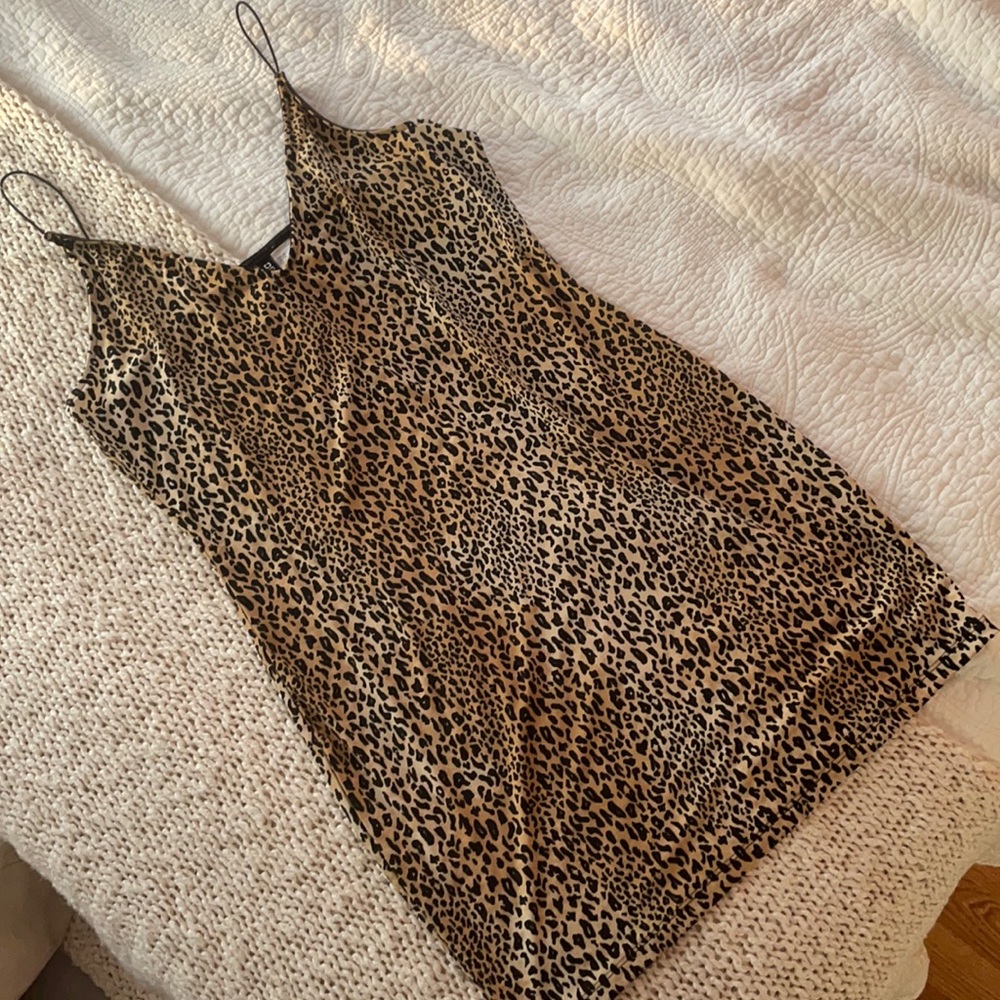 H&M leopard bodycon dress